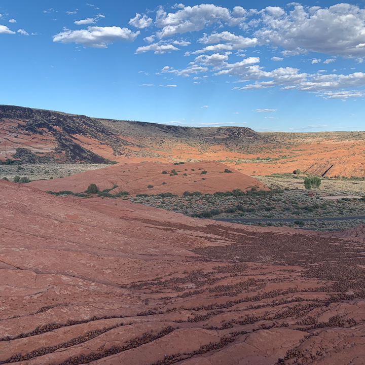 Red landscape in Snow Canyon, Utah